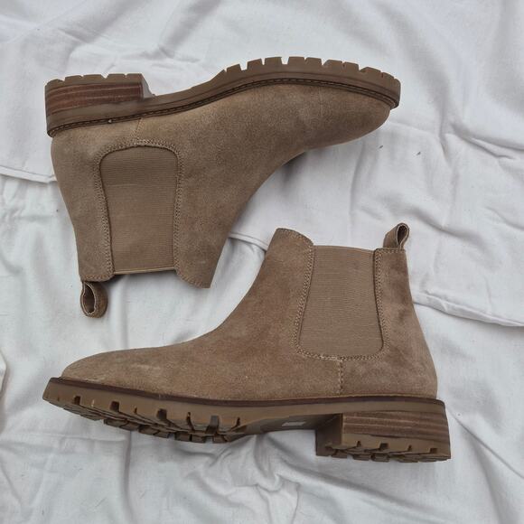 NEW Womens Steve Madden Leopold Leather Round Toe Chelsea Boots size 8.5 - Picture 3 of 5